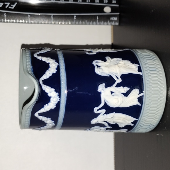 Antique Copeland Late Spode Blue White Jug Classical Dancing women - Picture 7 of 7